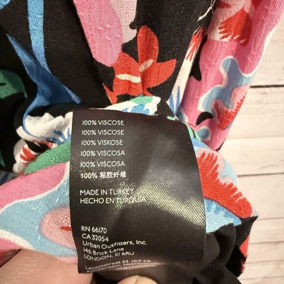 Anthropologie Maeve Ruched Floral Maxi Dress Long Sleeve Size 00 Boho Chic - Picture 12 of 15